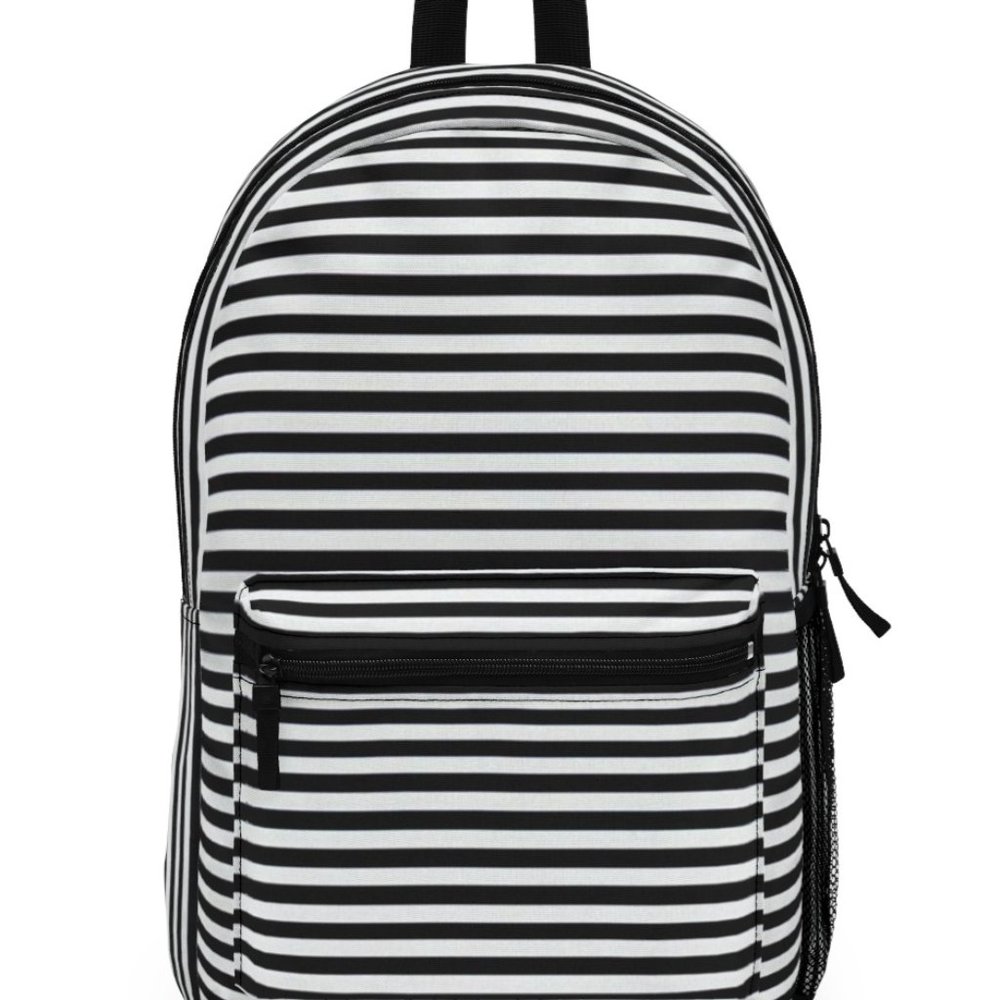 Striped Pattern Backpack